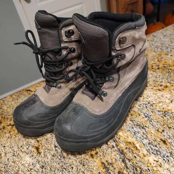 COLUMBIA Cascadian SUMMIT Brown Black Lace Up Boots Men's Size 8 BM1168-255 - Picture 1 of 12